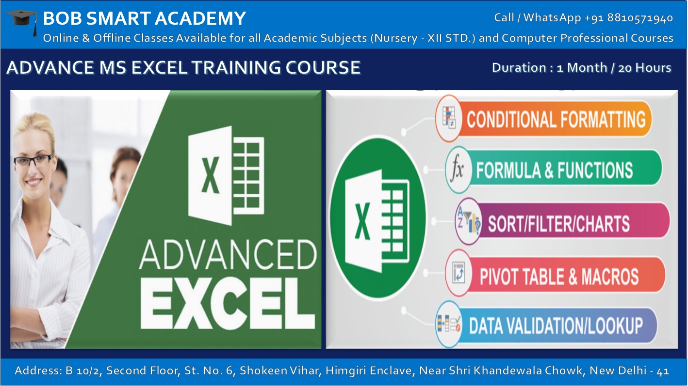 Advanced MS Excel Training Course